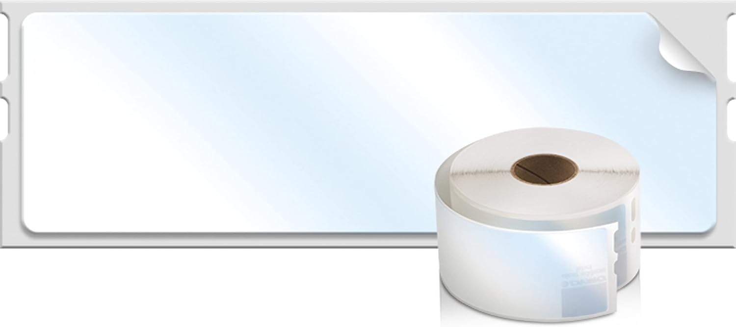 DYMO Authentic LW Clear Mailing Address Labels, DYMO Labels for LabelWriter Label Printers, 1-1/8" x 3-1/2", 1 Roll of 130 - Image 4
