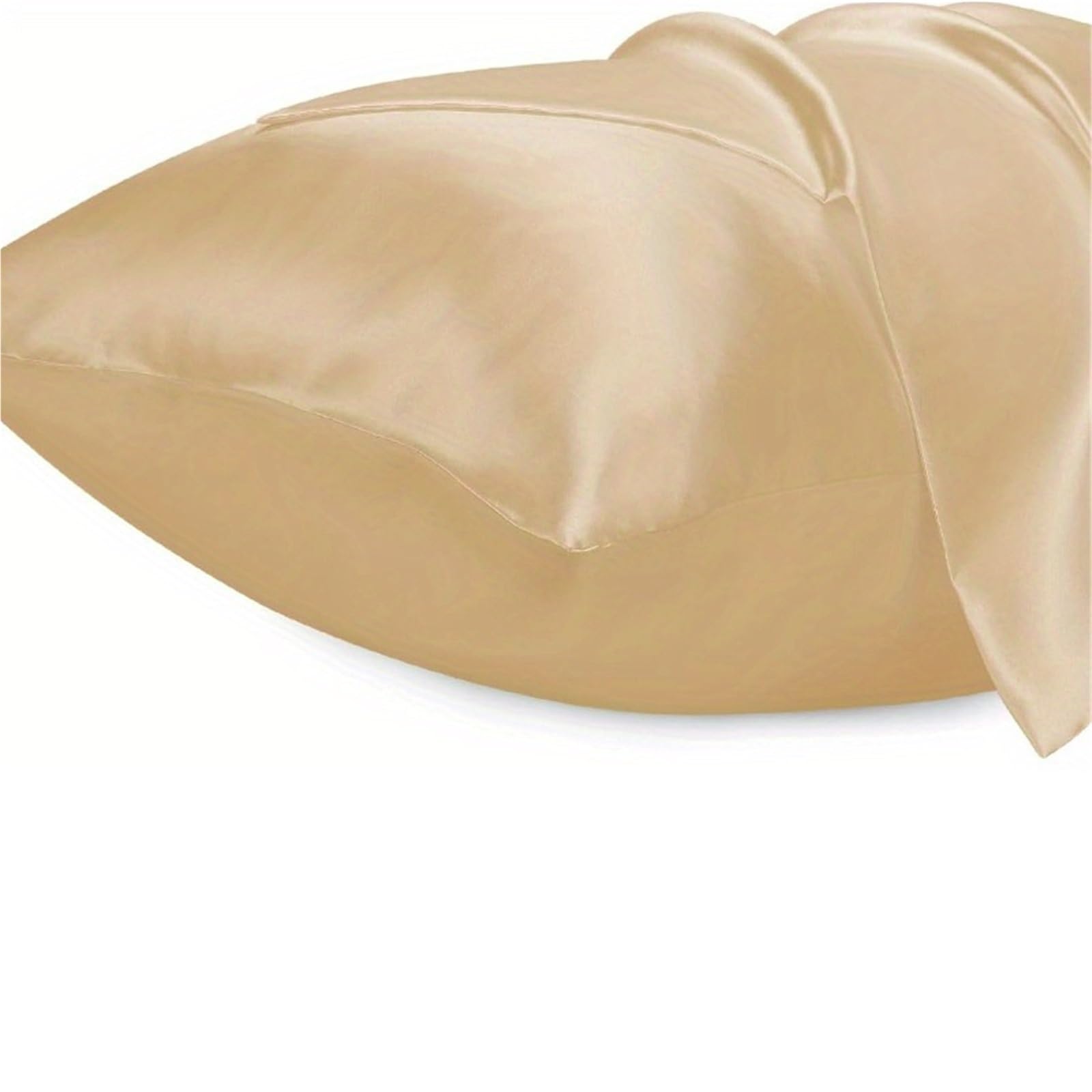 LYXYGMV 1PC Satin Pillowcase For Hair Silk Pillow Cases For Skin Silky Soft Covers for Bedrooms(Champange,50x66cm)