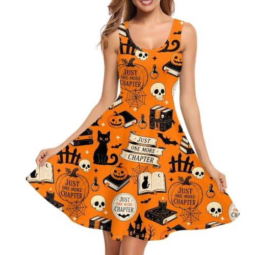 Image of TOADDITDO Womens Summer Sleeveless Tank Dress with 2 Side Pockets XS-4XL Plus Size