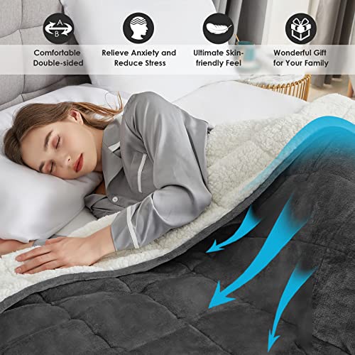 Cymula Sherpa Weighted Blanket Queen Size thumb #4