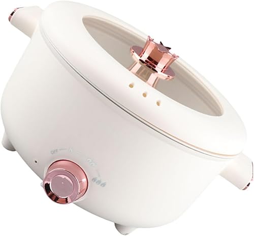 Miniatura 6 de Olla eléctrica para cocinar fideos antiadherentes, esmalte de cerámica de 3.5 L, para ramen, sopa de albóndigas, gachas de avena, con diseño seguro