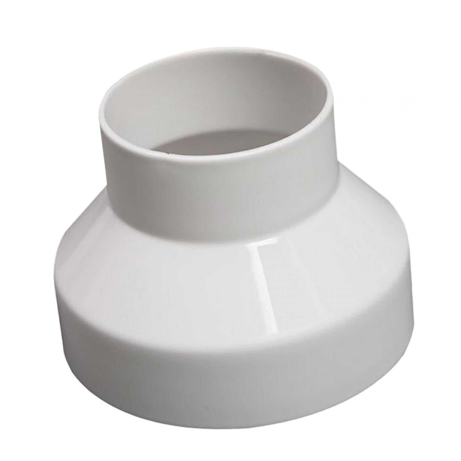 Fiocias Ducting Reducer Increaser 4" to 3" Round Ducting Reducer Duct Pipe Reduction Coupler for Extractor Fans, Cooker Hood Tumble Dryer Ventilation