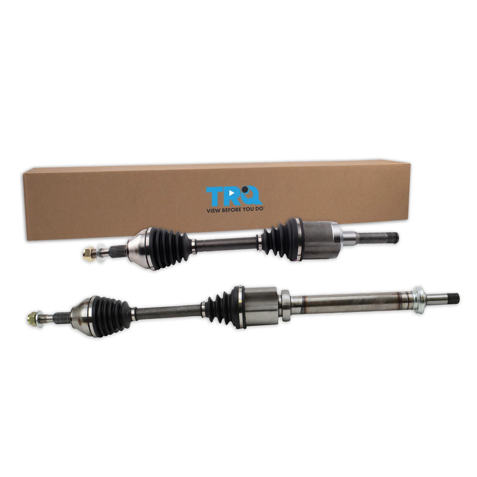 TRQ Front CV Axle Assembly Set Compatible with 2013-2018 Ford Fusion 2014-2016 Lincoln MKZ