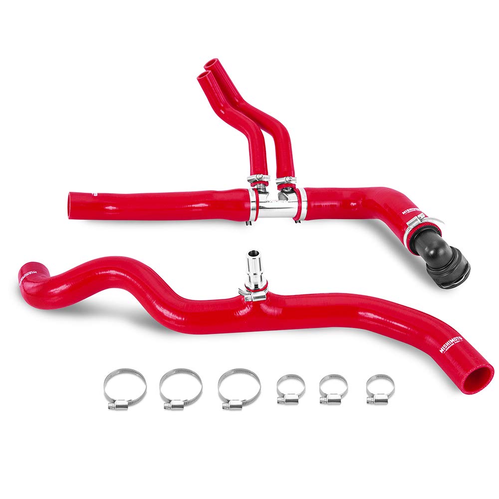 Mishimoto MMHOSE-X35T-18RD Silicone Coolant Hose Kit, Compatible With 2018-2019 Ford Expedition 3.5L EcoBoost, Red