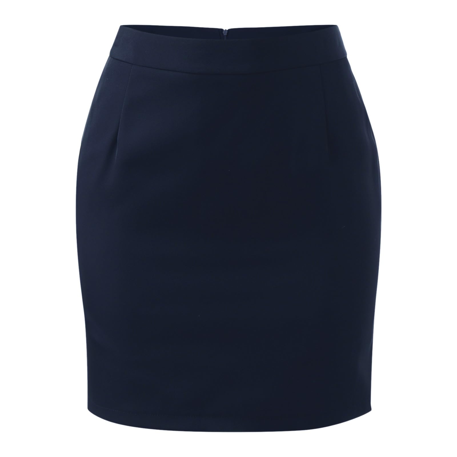 Generisch Veste de travail classique 2 pièces pour femme - Taille haute - Jupe d'affaires à 2 boutons - Élégante jupe crayon - Automne - Coupe droite - Poches jetées - Blazer moulant