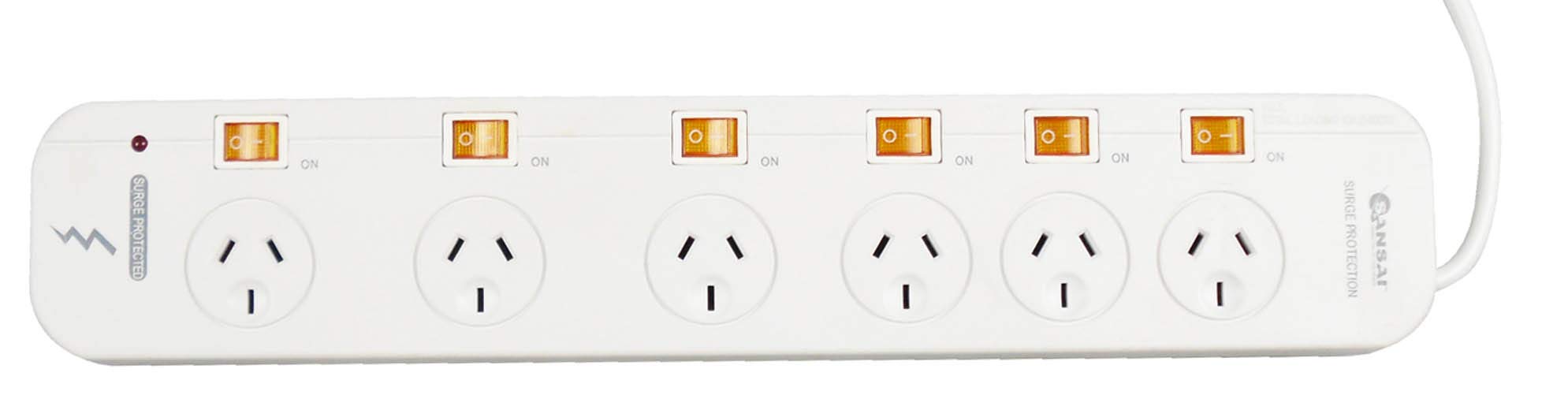 ITALPLAST POWERBOARD 6 Presa con interruttore INDIV/Protezione da sovraccarico/Master