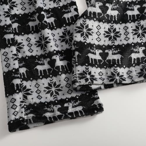 Womens Christmas Pajama Pants Christmas Tree Plush Flannel Pajama Pants - image 8