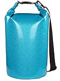 MARCHWAY Mochila impermeable flotante de 5L/10L/20L/30L/40L, la parte superior enrollable mantiene el equipo seco para kayak, rafting, canotaje, natación, camping, senderismo, playa, pesca (azul