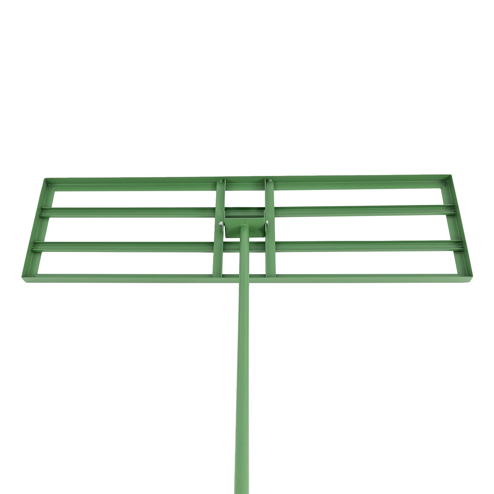 Rastrillo nivelador de césped con rotación de 180 Grados para nivelar fácilmente Superficies sucias y aceitosas en Patios, Jardines y Campos de Golf.