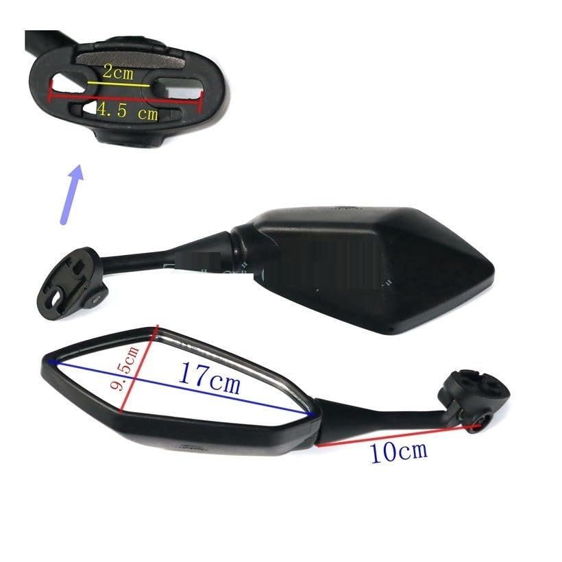 Espejos de motocicleta antirreflejos estables para CBR929 y CBR600RR 2