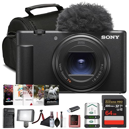 Sony ZV-1 II RpNgVlogJ (ILCZV-1M2/B) ? 20.1 MP 1C`ZT[A18?50mmLpY[A4KrfIA64GBJ[hANP-BX1obe[AJ[h[_[ALEDCgA\tgobOȂǁB