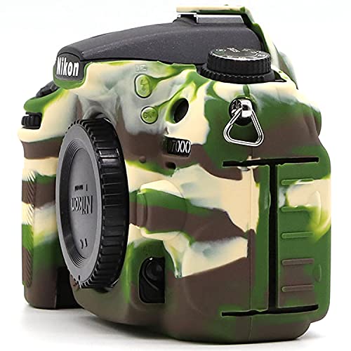 Professional Secure Silicone Camera Cases Bag Housing Rubber Body Skin For Nikon D7000 Digital Slr Camera Protective Case (Army Green) #TOP3