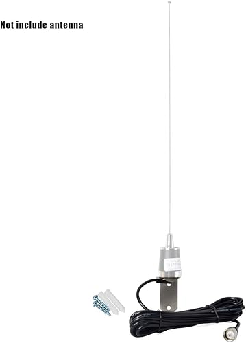Miniatura 7 de HYS TCJ-N1 3/8 "a 3/4" Montaje en agujero con soporte NMO L forma Fender Mount 13'/Acerca de 13.1 ft RG-58 Cable coaxial NMO a PL259 para todas las
