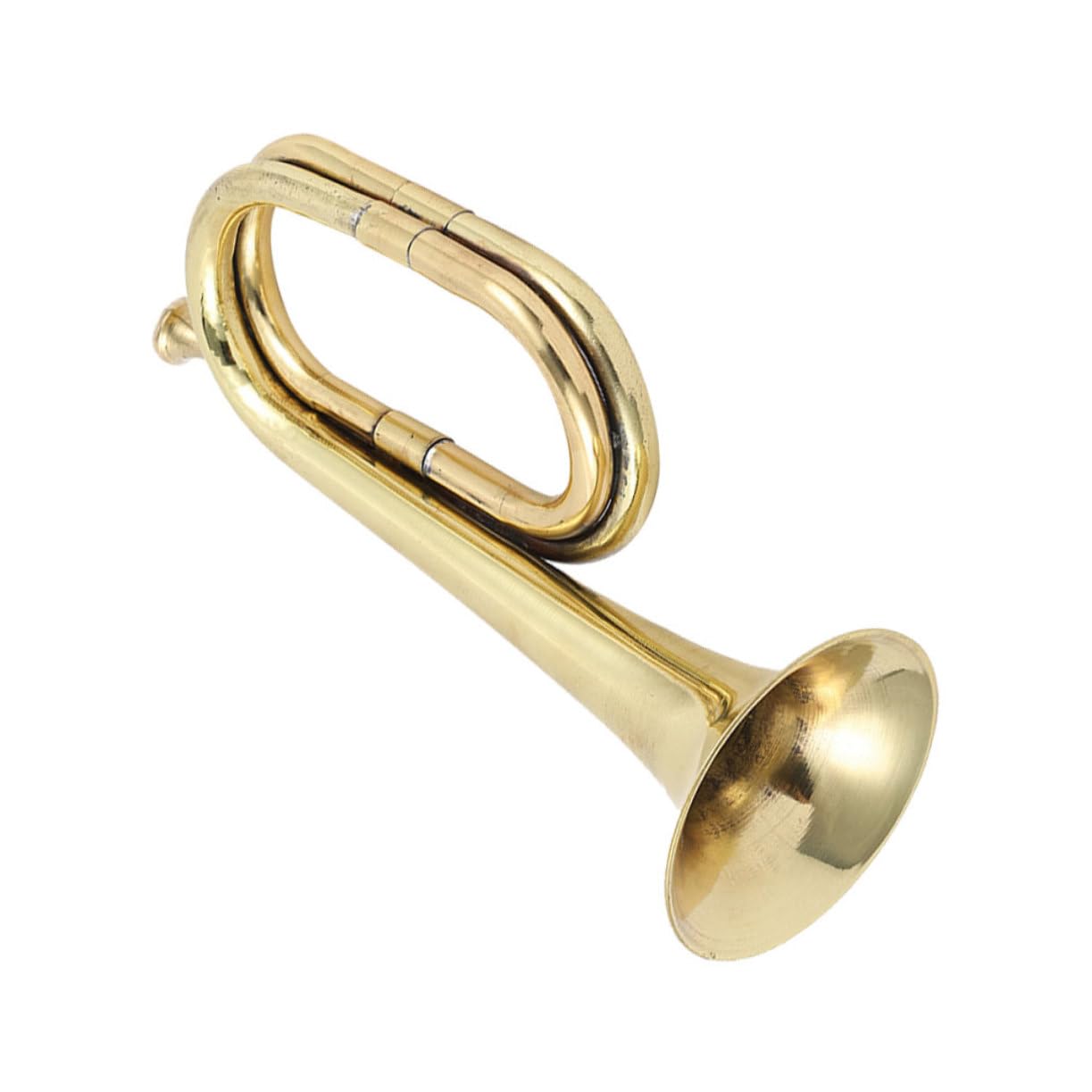 BESTonZON Professional Bugle Music Instrument Alloy Trumpet Beginners Use Play Melodious Melodies