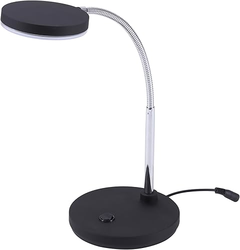 PureOptics VLED1800BK - Lámpara de escritorio LED (metal), color negro