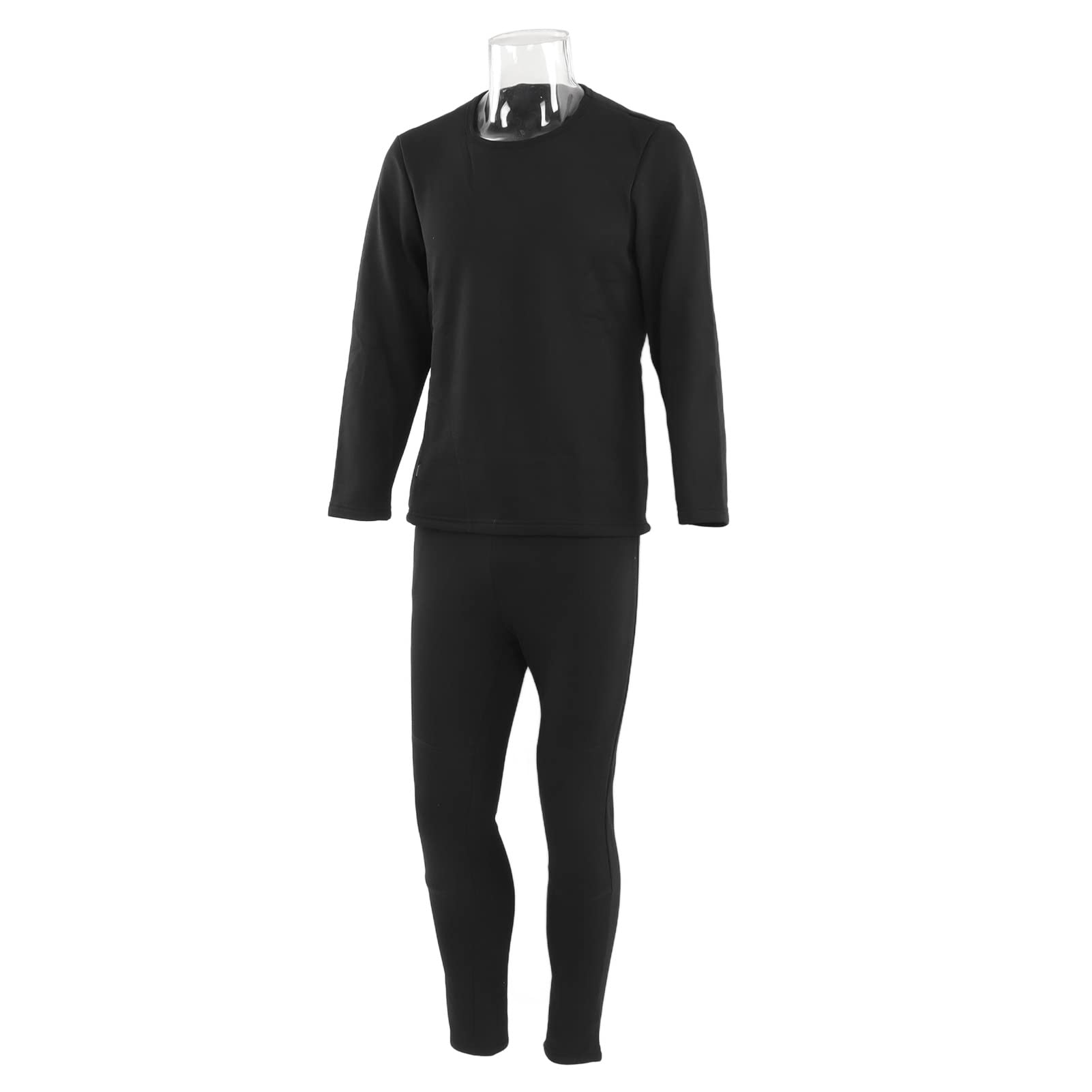 Conjunto de ropa interior calefactable ajustable de fibra de carbono para calentar en invierno para esquiar y pescar, talla M