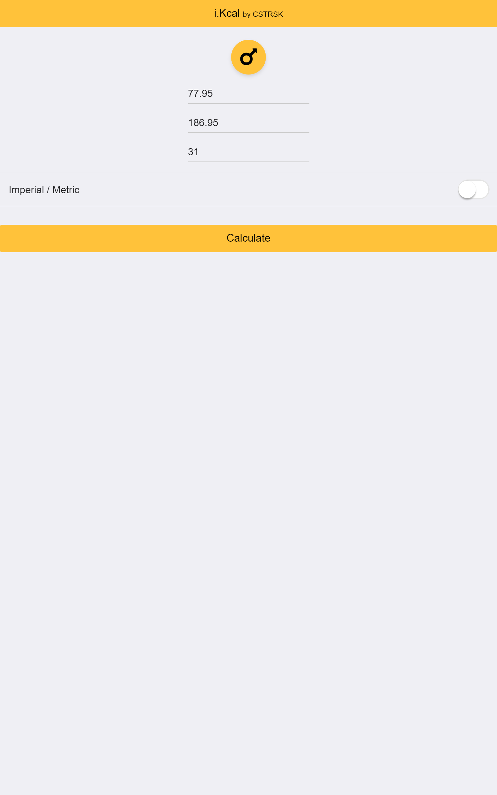 i.Kcal BMR, BMI and Weight Calculator App on Amazon Appstore