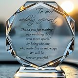 TIMBERDECOR Wedding Officiant Statues - Thank You Gift for Making Our Wedding Day Special