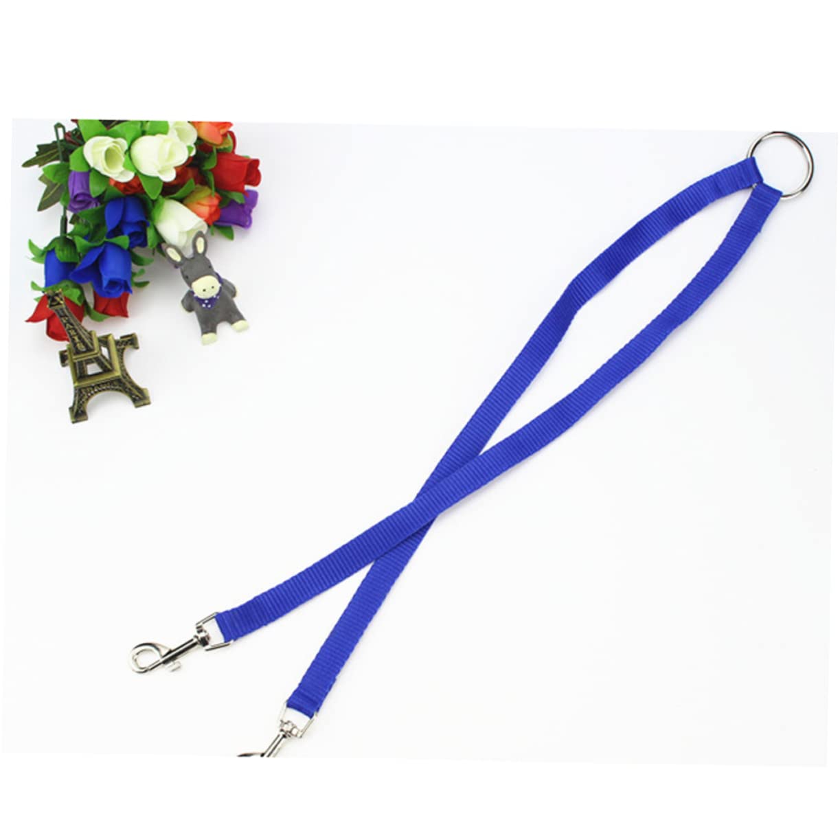 BCOATH Sturdy Pet Traction Rope Double Dog Leash Dog Hauling Cable Dual Handle No Tangle Small Pet Friendly