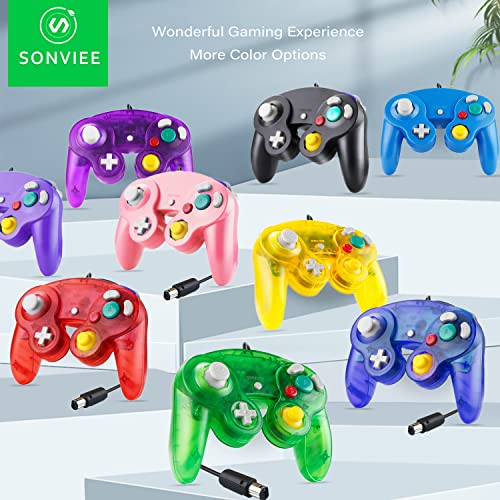 SONVIEE Mando con cable para Game Cube, NGC Controller Classic Game Cube Controller GC Game Cube NGC Compatible con Game Cube Wii U Switch PC Super Smash Bros - imagen 5