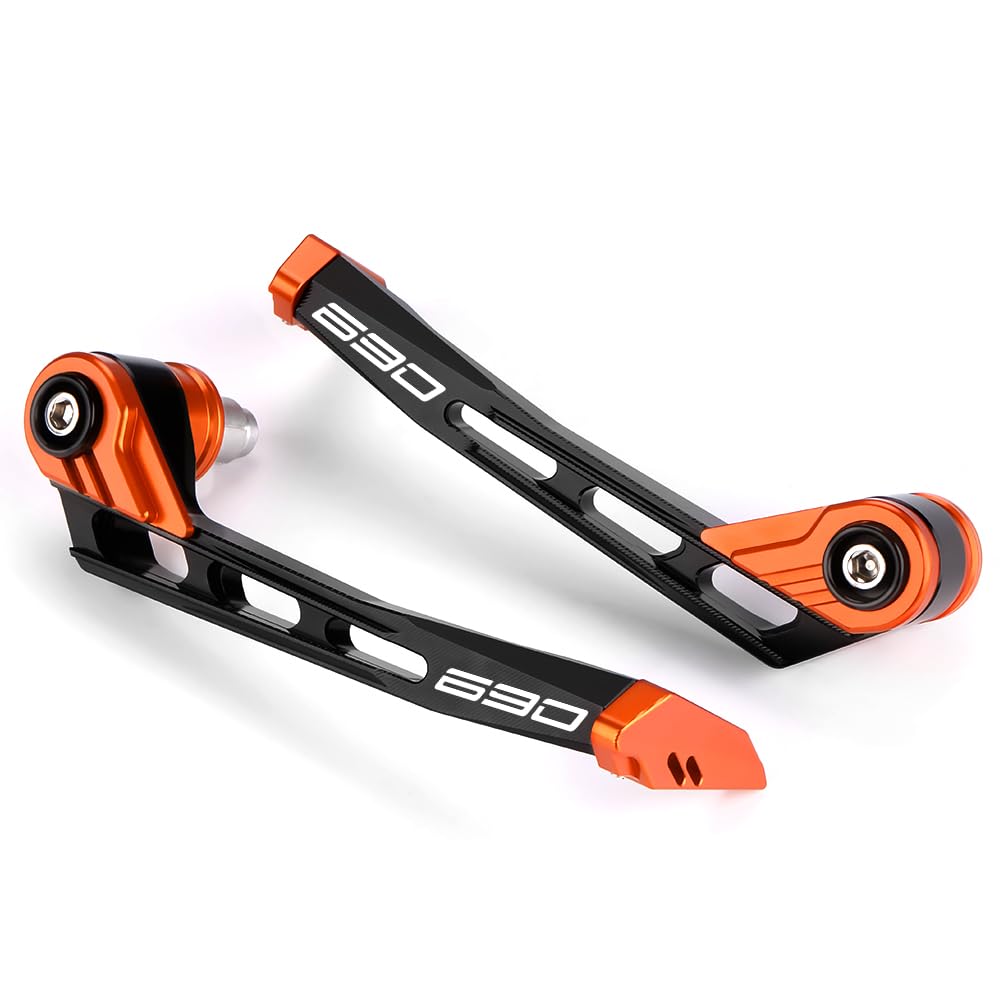Modeer Guanti da Moto Per 690 SMC R 690 Enduro R 690 DUKE Tutti gli Anni Protezioni per Mano da Moto Protezioni per Freno e Frizione 690 accessori (arancione)