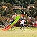 PLATPORTS Playground Slide - Big Backyard Freestanding Plastic Slide - 10 ft Outdoor Swing Set Slide for Kids Ages 4-8