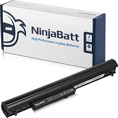 NinjaBatt Battery for HP 728460-001 LA04 752237-001 LA04DF N032SA 776622-001 TPN-Q130 TPN-Q132 TPN-Q129 HSTNN-DB5M HSTNN-YB5M F3B96AA LAO4 - Black - High Performance [4 Cells/2200mAh/32wh] Cover