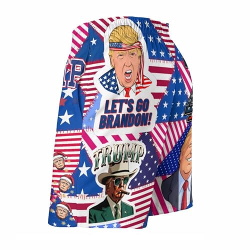 Men's Sports Beach Pants Trump Swim Trunks Cool Walk Short Soft Quick Dry Beach Shorts4