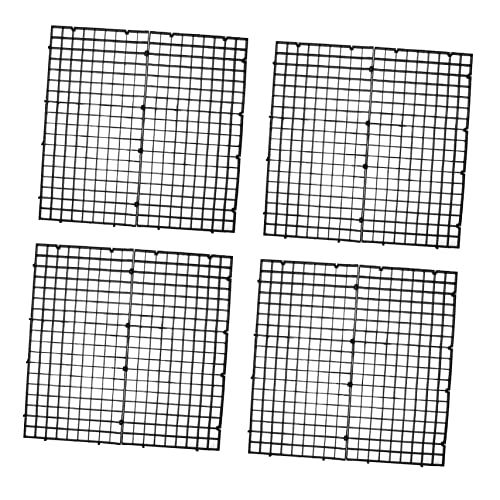 iplusmile 10個 水槽 板 グリッド仕切りトレイ キット 水槽グリッド ポンプ キッチンシンクの底のグリッド 空気 水槽フィルター 水槽セパレーター 水槽底トレー プラスチック Black