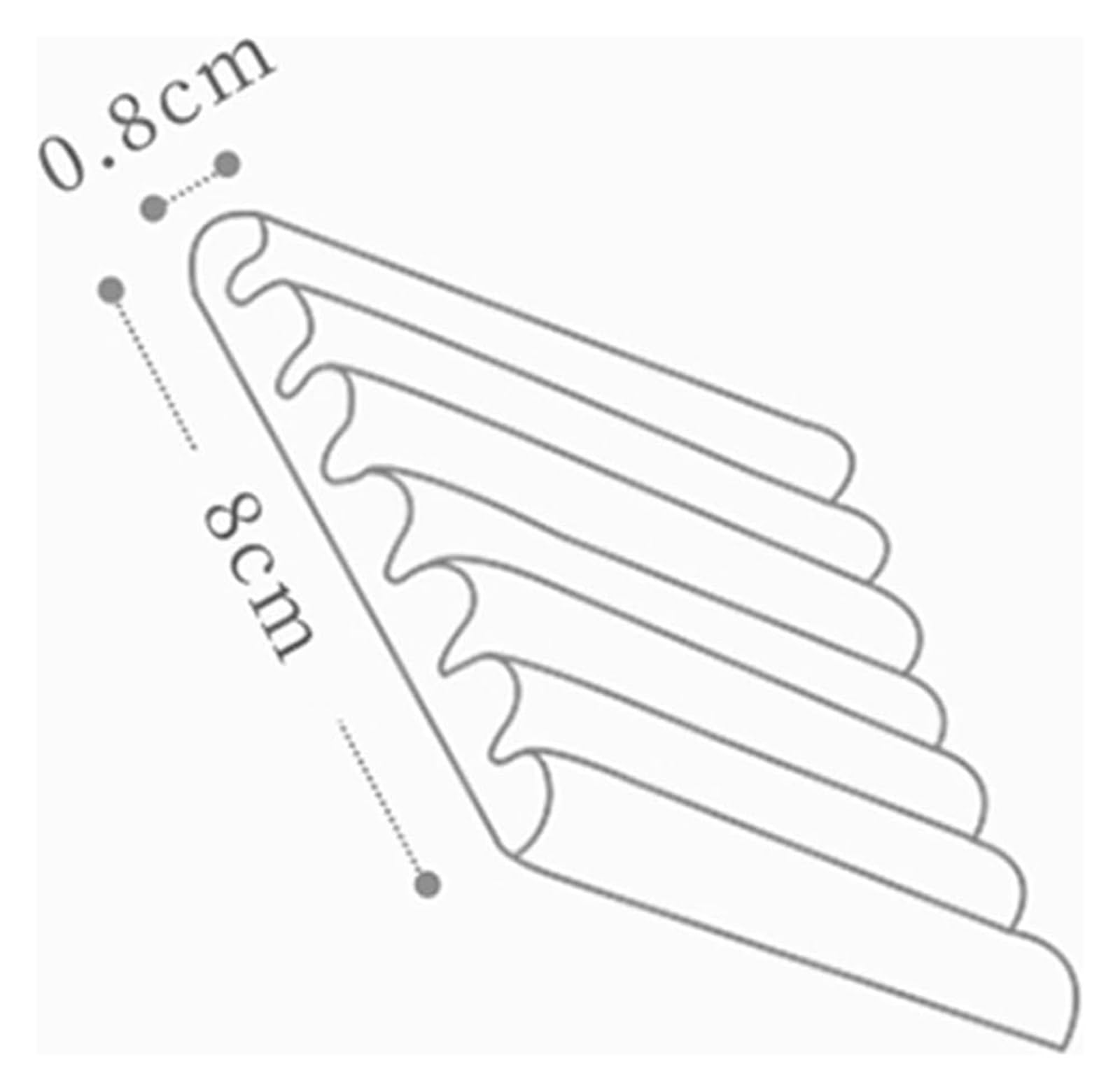 Tiras de Seguridad de Espuma, Protectores de Bordes en Forma de W Que se Pueden Cortar, Tira de Parachoques de Seguridad anticolisión autoadhesiva para niños para mesas de Vidrio, Muebles y