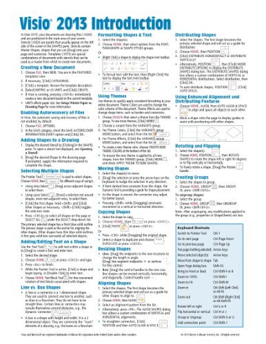 By Beezix Inc Microsoft Visio 2013 Introduction Quick Reference Guide ...