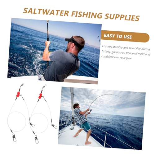 Set de 6 líderes de pesca de nylon resistentes KESYOO miniatura 3
