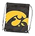Logo Brands NCAA Iowa Hawkeyes Unisex Adult Doubleheader String Backsack, One Size, Multicolor