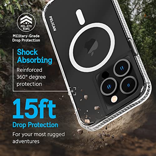 Pelican Ranger iPhone 14 Pro Case - MagSafe Phone Case - Clear - image 2