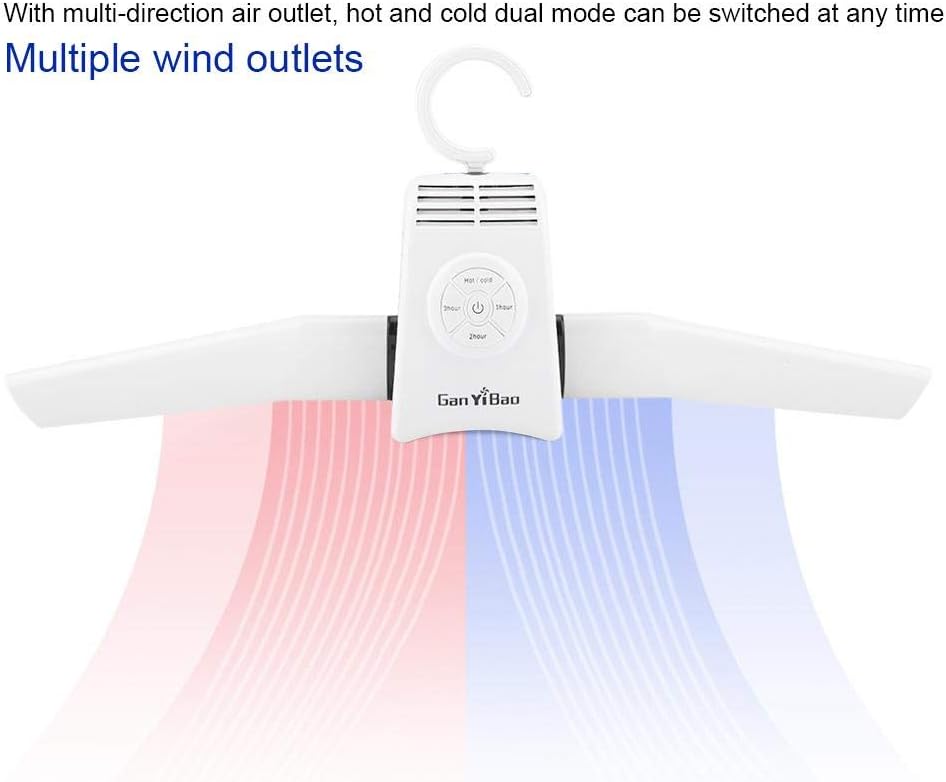 Portable Dryer, Portable Clothes Dryer, Clothes Dryer Foldable, Travel Portable Electric Clothes Drying Hanger Dryer Rack Machine Foldable Dryer Dryer Machine for Socks Bras Lingerie