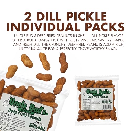 Image of Uncle Bud's Deep Fried Peanuts, Dill Pickle - 2 Pack