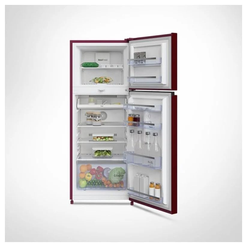 Image of Voltas Beko RFF295D /W0CWR0I0000GD 250L 2 Star Frost Free Double Door Refrigerator Celin Wine