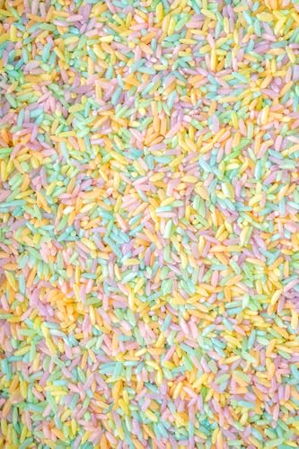 Image of Sensory Bin Filler for Sensory Table - Colored Rice for Sensory Play (Pastel)
