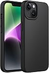 JETech Silicone Case for iPhone 14 6.1-Inch, Silky-Soft Touch Full-Body Protective Phone Case, Shockproof Cover with Microfiber Lining (Black)
