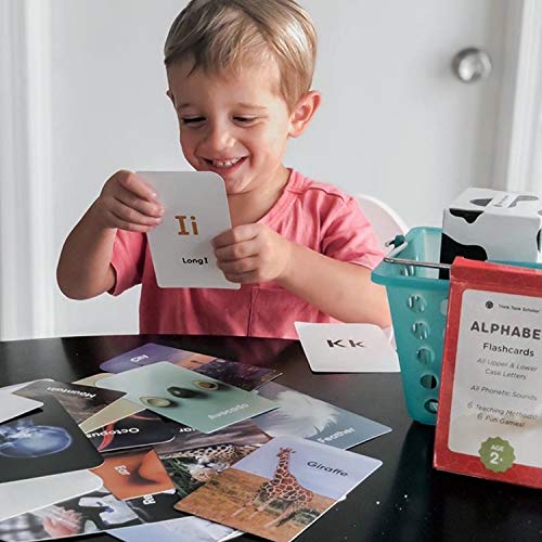 Think Tank Scholar Alphabet Flash Cards (Abc) For 2-4 Years - Learning Phonetic Sounds For Kids Speech Development - All Upper And Lowercase Letters - Preschool (Pre-K), Toddlers, Kindergarten #TOP1