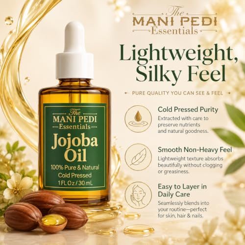 Image of TMPE Jojoba Oil for Hair Growth, Skin Glow & Nail Health | 100% Pure & Cold Pressed | Deep Hydration with Vitamin E - 30ml