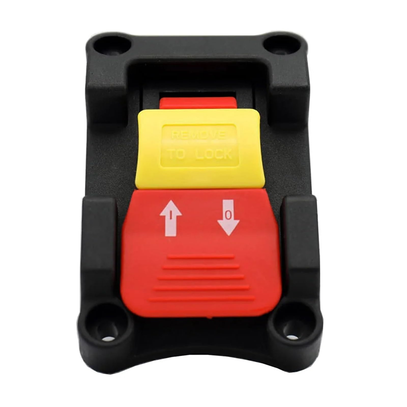 Interruptor pulsador DPDT HY18-32 con llave de bloqueo, 20 A, 2 H-P, 4 pines, pestaña Controls Switches