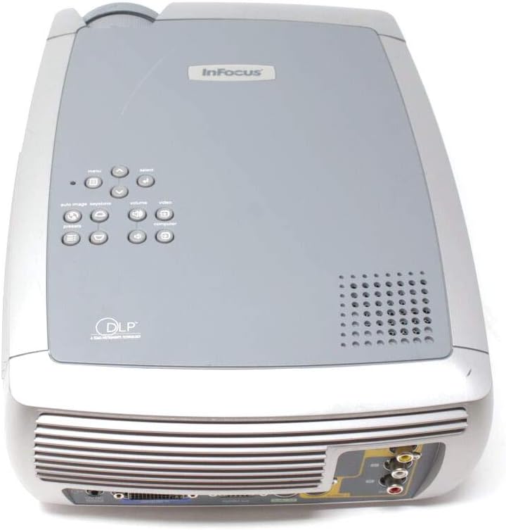 Top view of InFocus X2 Projector showing the control panel buttons