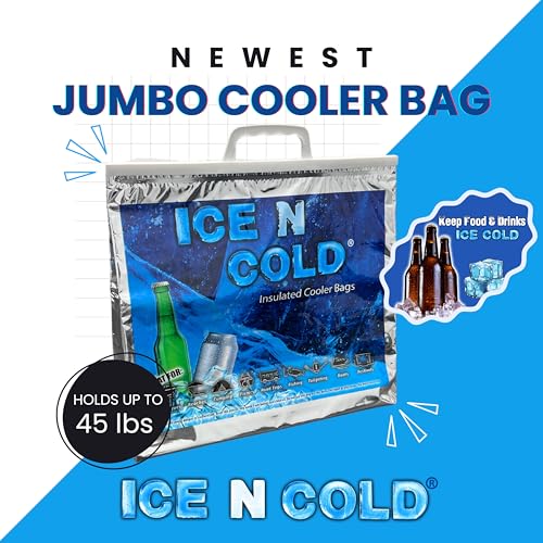 Insulated Picnic/Shopping Cooler Bags, Pack of 2, Lightweight Soft Collapsible, Large Capacity, 35lbs, Fast Same Day Shipping