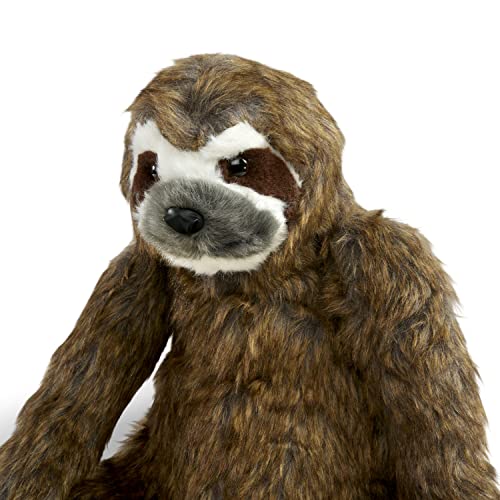 Melissa & Doug Lifelike Plush Sloth Stuffed Animal (12W x 14.5H x 9D in) image 6