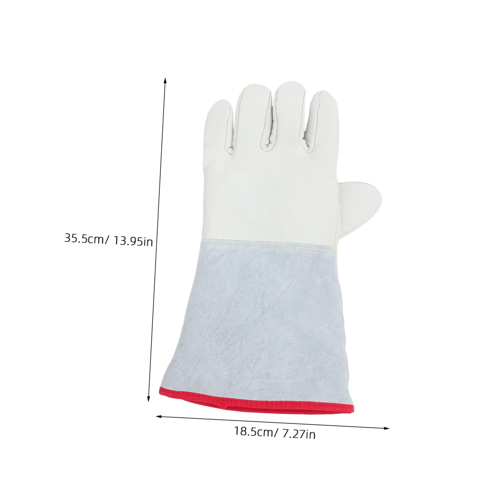 Frostschutzhandschuhe für Kälteschutz und Niedrige Temperaturen aus Rindsleder und Baumwolle für Gefrierschrankarbeiten und Outdoor Einsatz