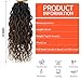 Faux Locs Crochet Hair For Women Soft Locs 18 Inch Goddess Crochet Hair Curly Ends Dreadlocks Boho Style Synthetic Braiding Hair Extensions