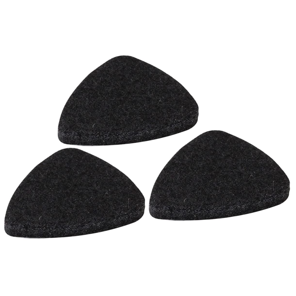 10 Médiators Guitare En Feutre 3mm | Pour Guitare, Ukulélé, Banjo - Noir