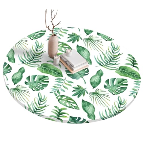 Nappe ronde élastique 140 cm de jardin imperméable verte pour repas en extérieur