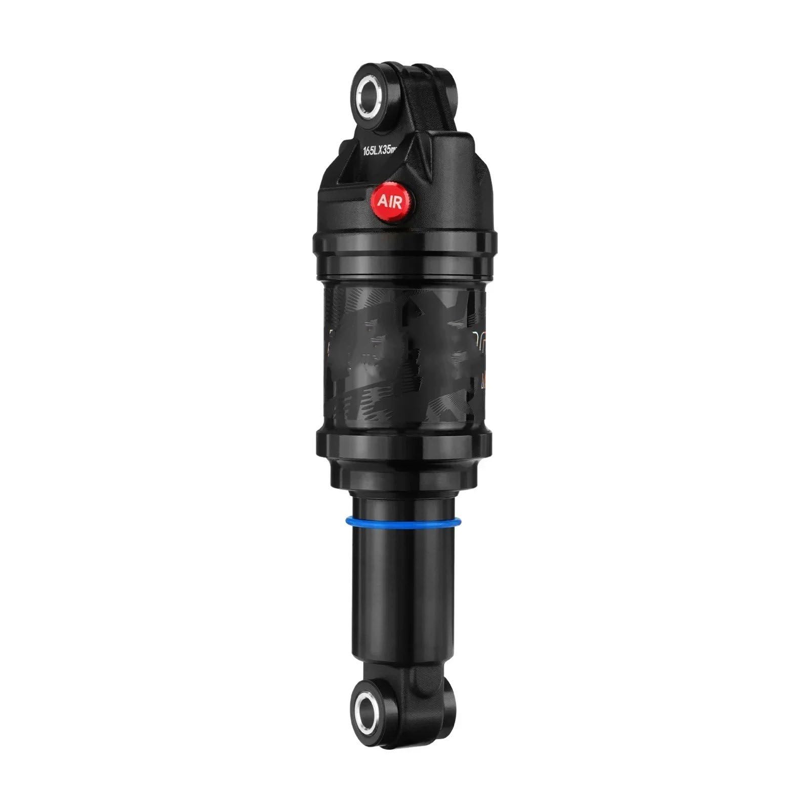 Amortiguador Eje Delantero Amortiguador Trasero Aire para Bicicleta Montaña, Longitud 125Mm, 150Mm, 165Mm 190Mm, Presión Aire Ajustable. Amortiguador Eje Trasero(165mm)